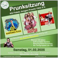 Plakat Prunksitzung KG Pracht 2025